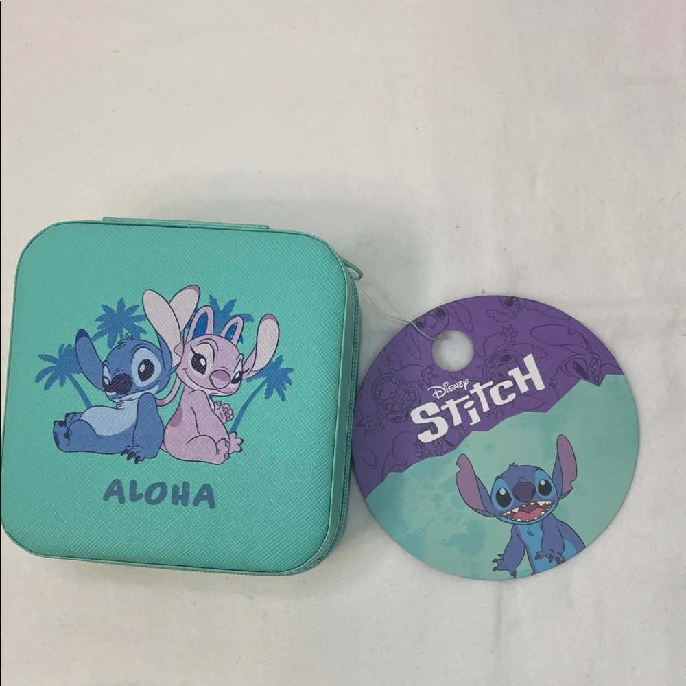 Disney Aloha Stitch and Angel Kids Jewelry Box NWT